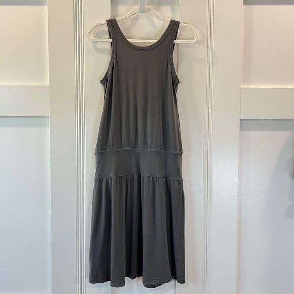 James Perse Supima Cotton Jersey Tank Dress Womens Size 2 Medium Gray Sleeveless - Picture 5 of 11